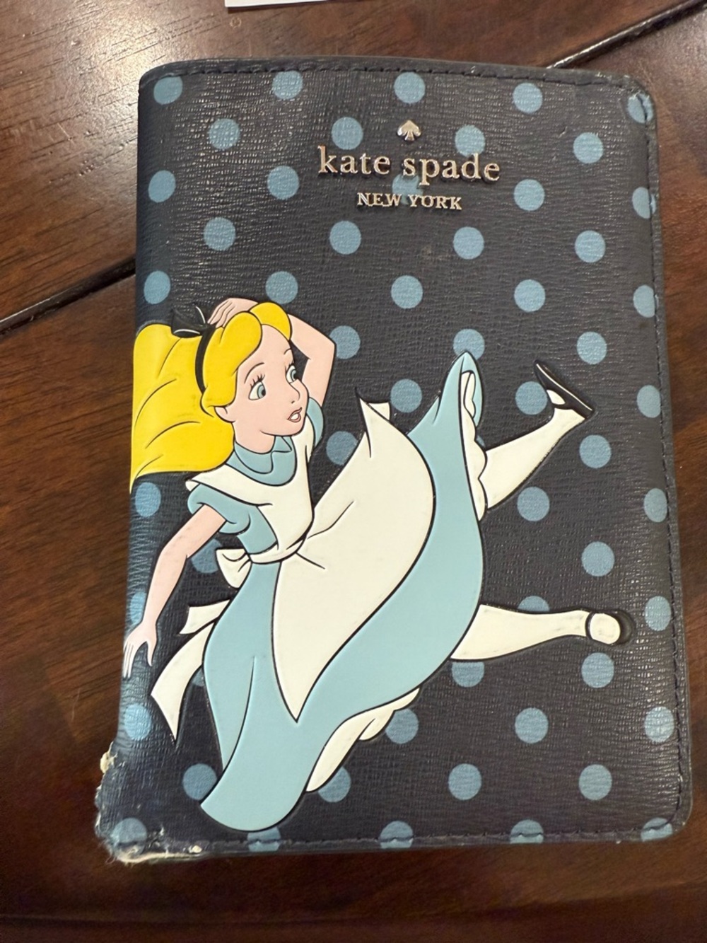 Kate Spade Alice in Wonderland Passport holder